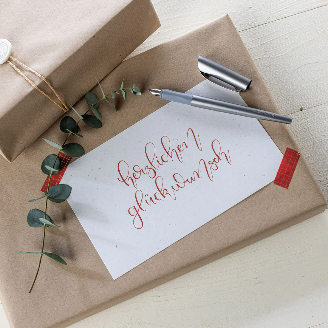 Callissima Calligraphy Set - Anthracite Fountain Pen & Ice Blue Ink - Image 7