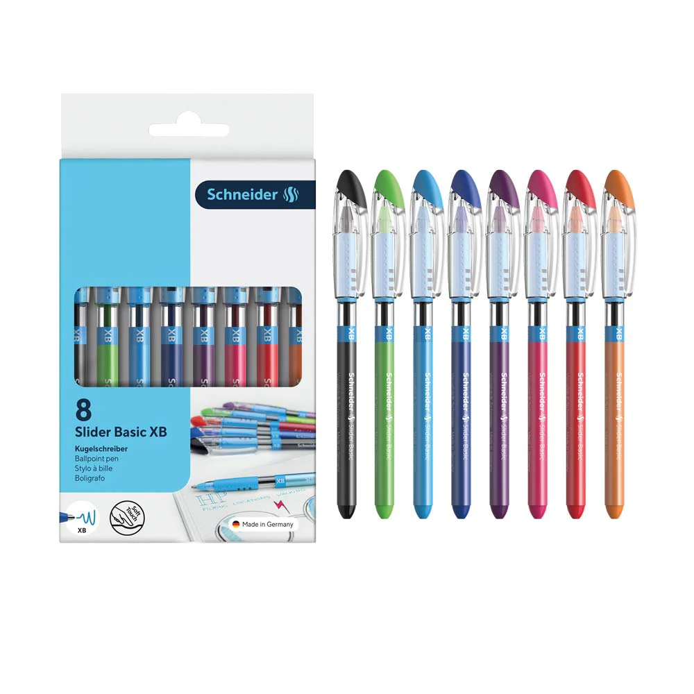 BASIC Ballpoint Pen XB, Wallet 8 pieces - Assorted - Image 3