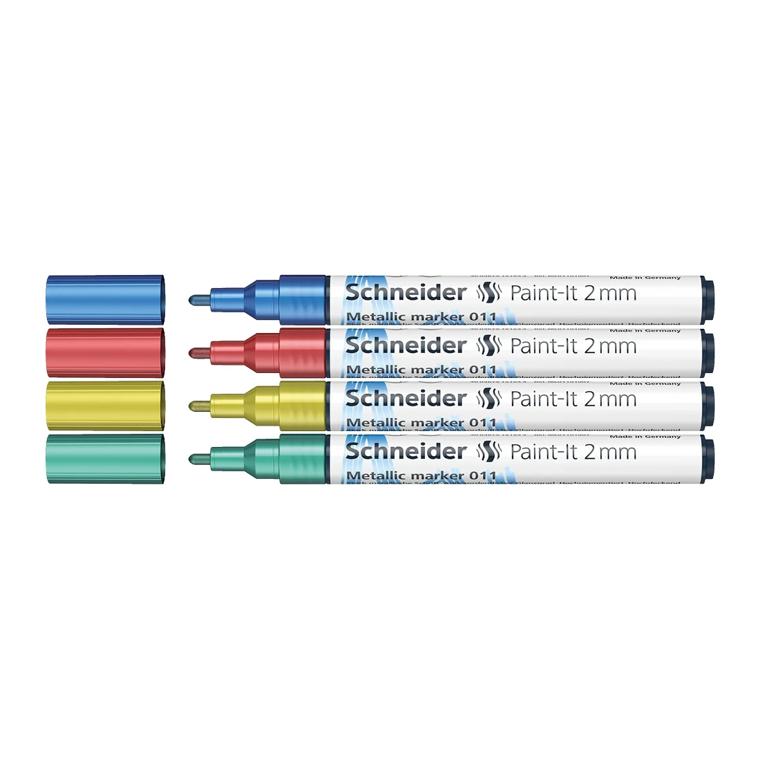 Paint-It 011 Metallic Markers 2mm, Wallet 4 pieces - Assorted - Image 4