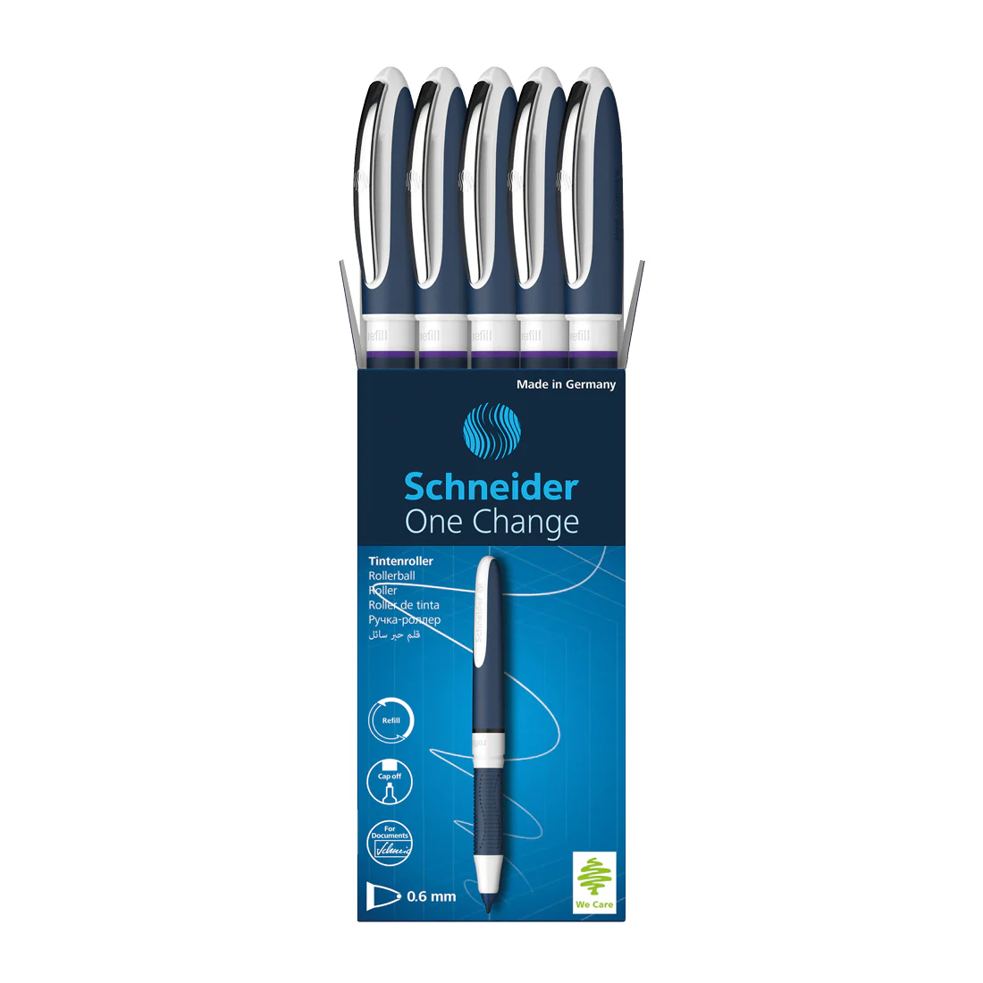 One Change Rollerball Pens 0.6mm, Box of 5 - Image 11