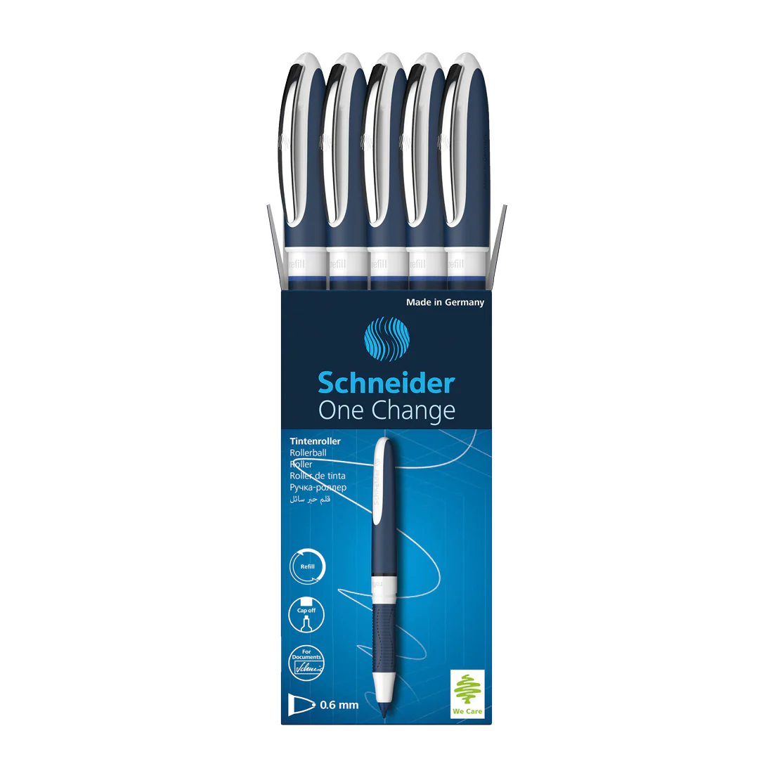 One Change Rollerball Pens 0.6mm, Box of 5 - Image 6