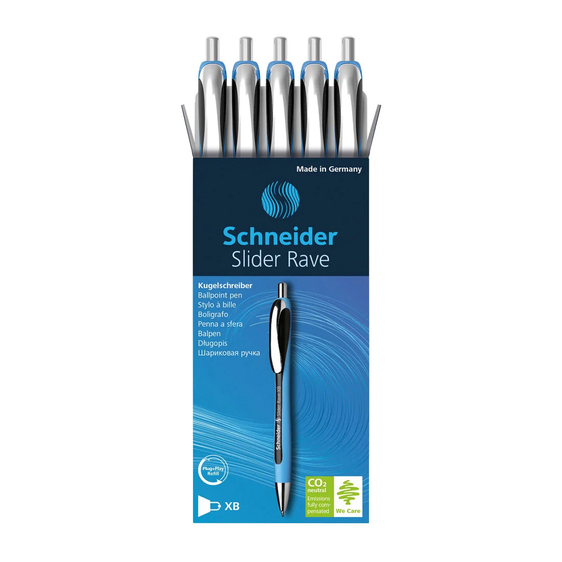 Rave Ballpoint Pens XB, Box of 5 units