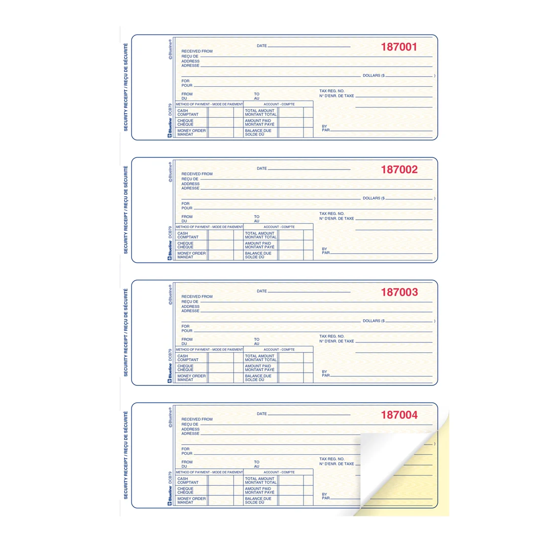 Security Receipts Book, DCB79 - Image 3