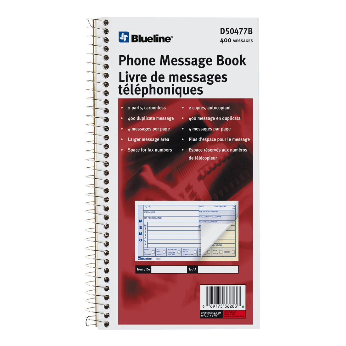 Telephone Message Book, D50477B