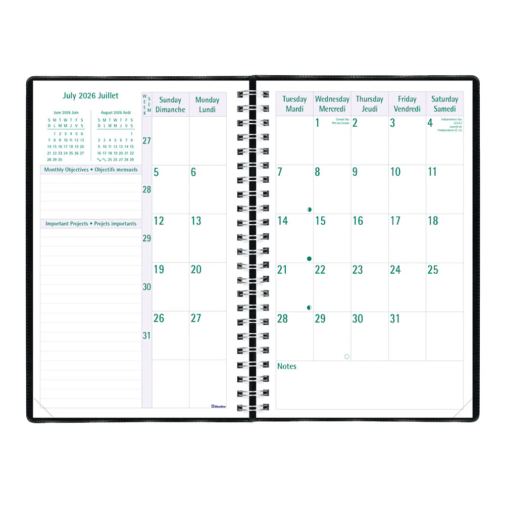 Timanager® Academic Weekly Planner, 2026 - 2027, Bilingual (CA5918.81BT-27) - Image 5
