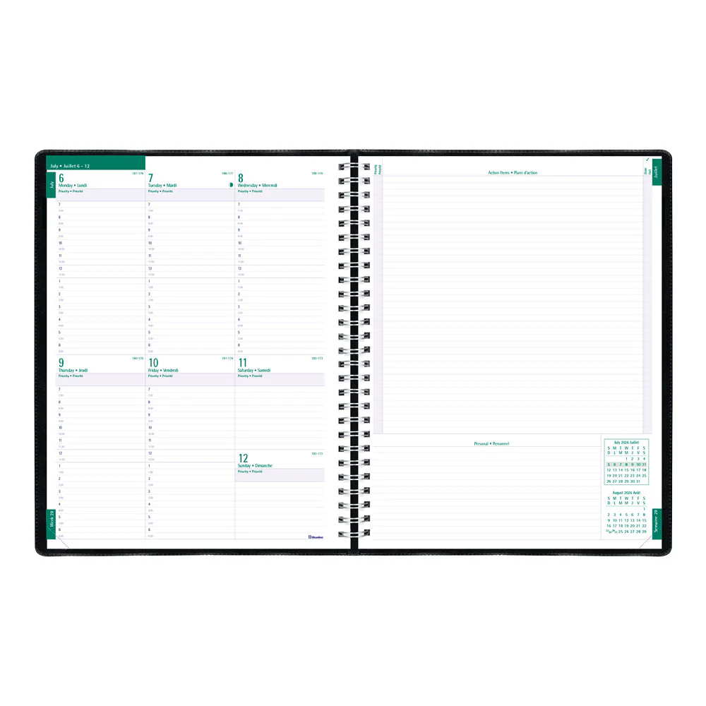 Timanager® Academic Weekly Planner, 2026 - 2027, Bilingual (CA5941.81BT-27) - Image 3