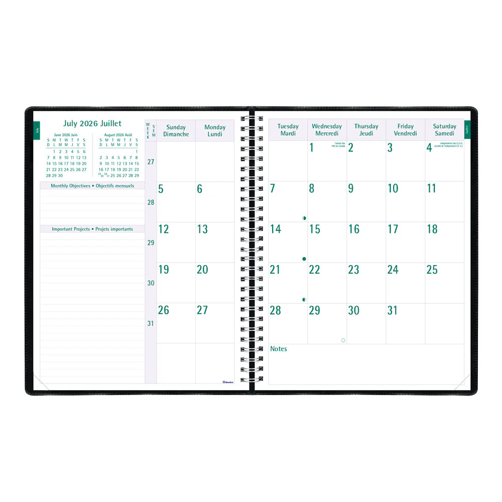 Timanager® Academic Weekly Planner, 2026 - 2027, Bilingual (CA5941.81BT-27) - Image 4
