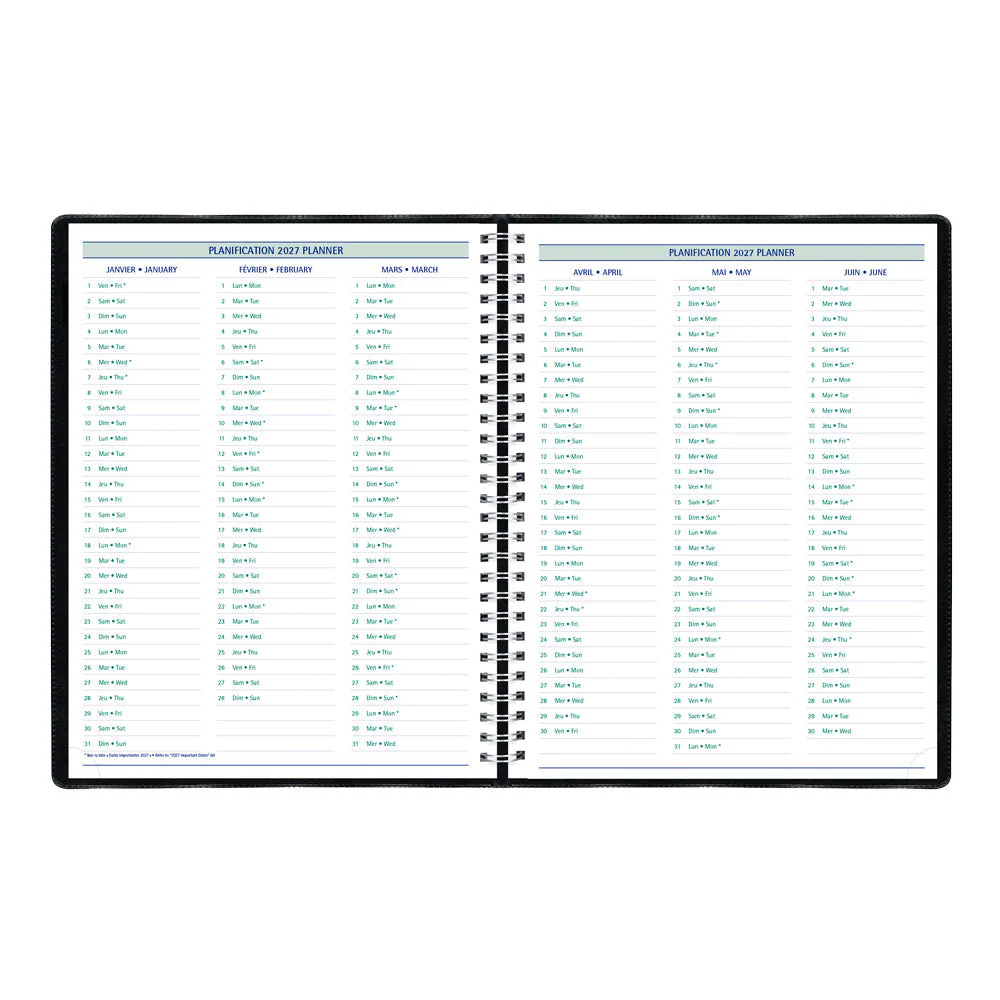 Timanager® Weekly/Monthly Appointment Book, 2027, Bilingual, 13 Months (C5933.81BT-27) - Image 5