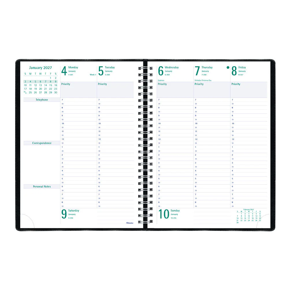 Timanager® Weekly/Monthly Appointment Book, 2027, English , 13 Months(C5900.81-27) - Image 3