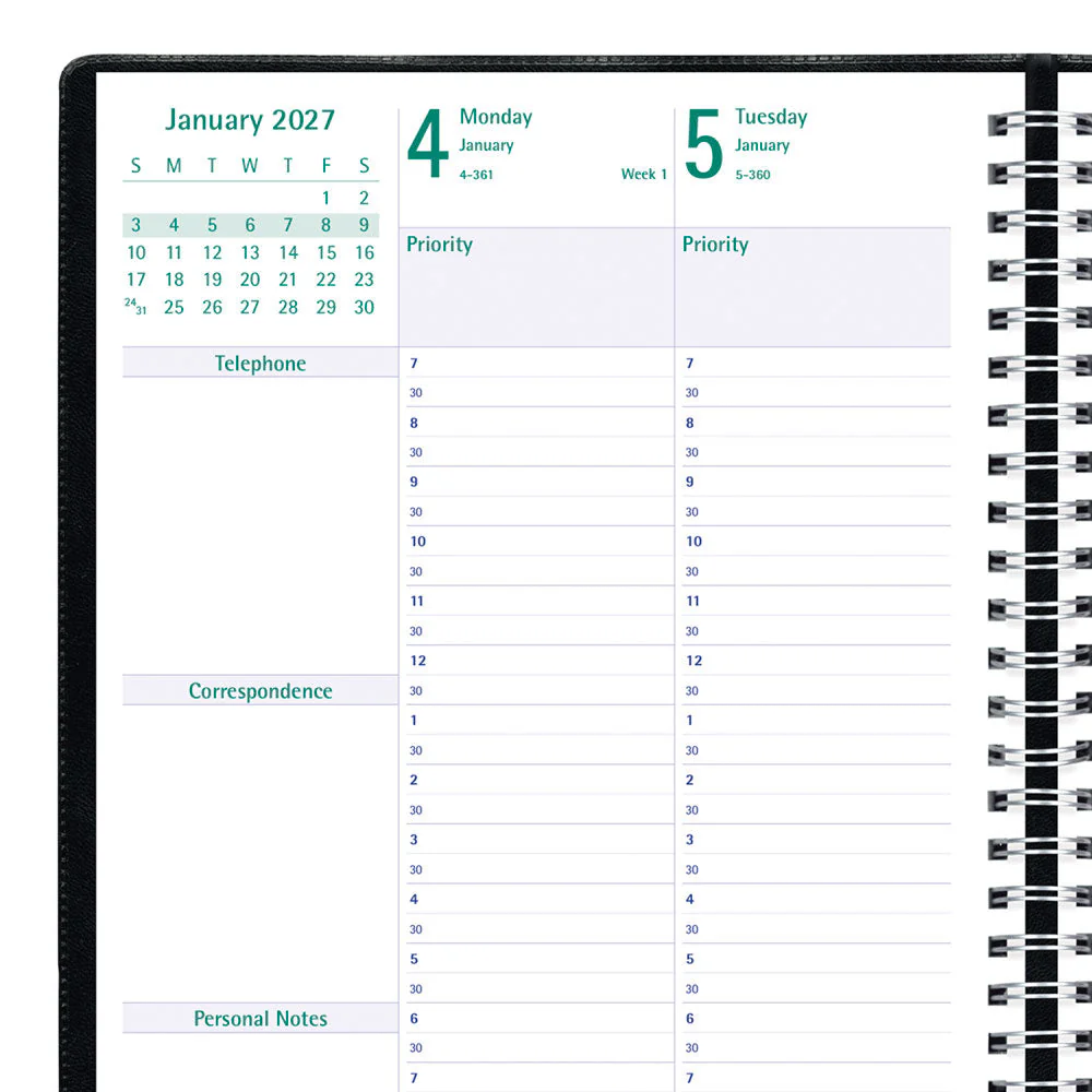 Timanager® Weekly/Monthly Appointment Book, 2027, English , 13 Months(C5900.81-27) - Image 7