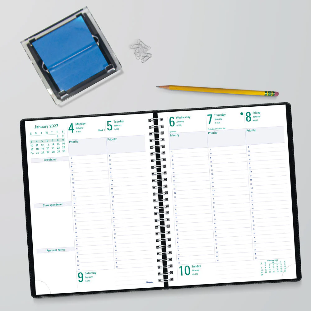 Timanager® Weekly/Monthly Appointment Book, 2027, English , 13 Months(C5900.81-27) - Image 8