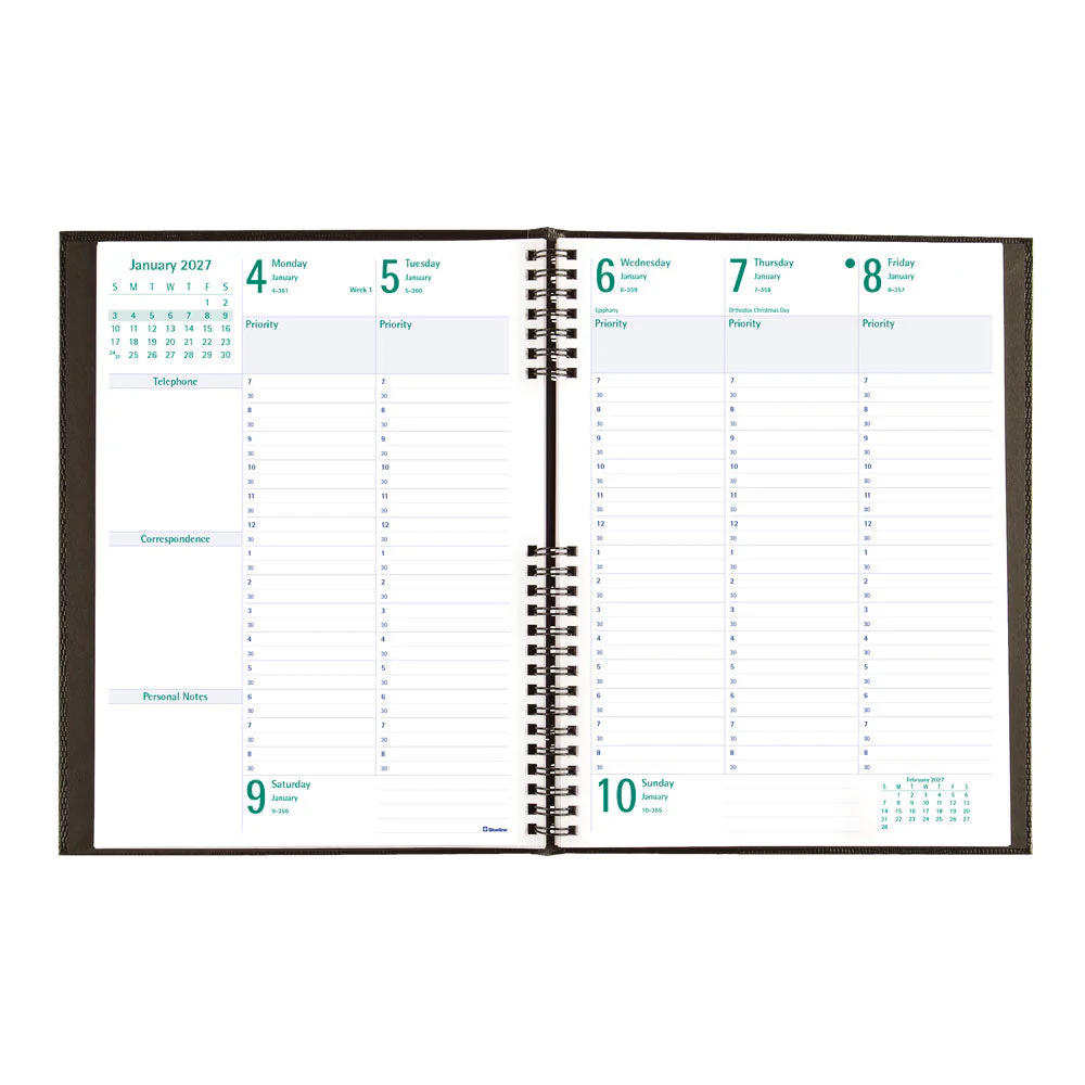 Timanager® Weekly/Monthly Appointment Book, 2027, English, 13 Months (C5905.81-27) - Image 3