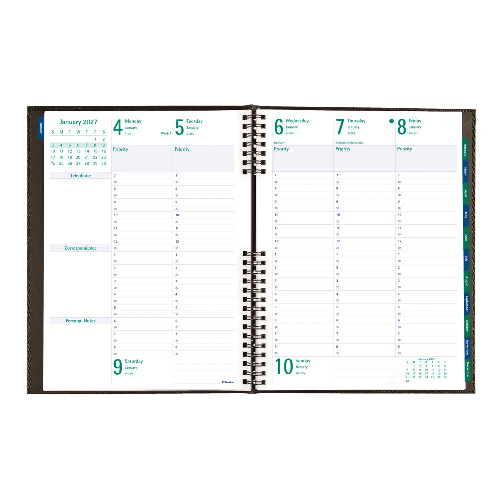 Timanager® Weekly/Monthly Appointment Book, 2027, English, 13 Months (C5905.81-27) - Image 5