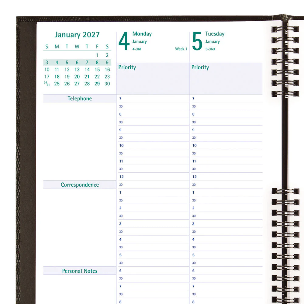Timanager® Weekly/Monthly Appointment Book, 2027, English, 13 Months (C5905.81-27) - Image 8
