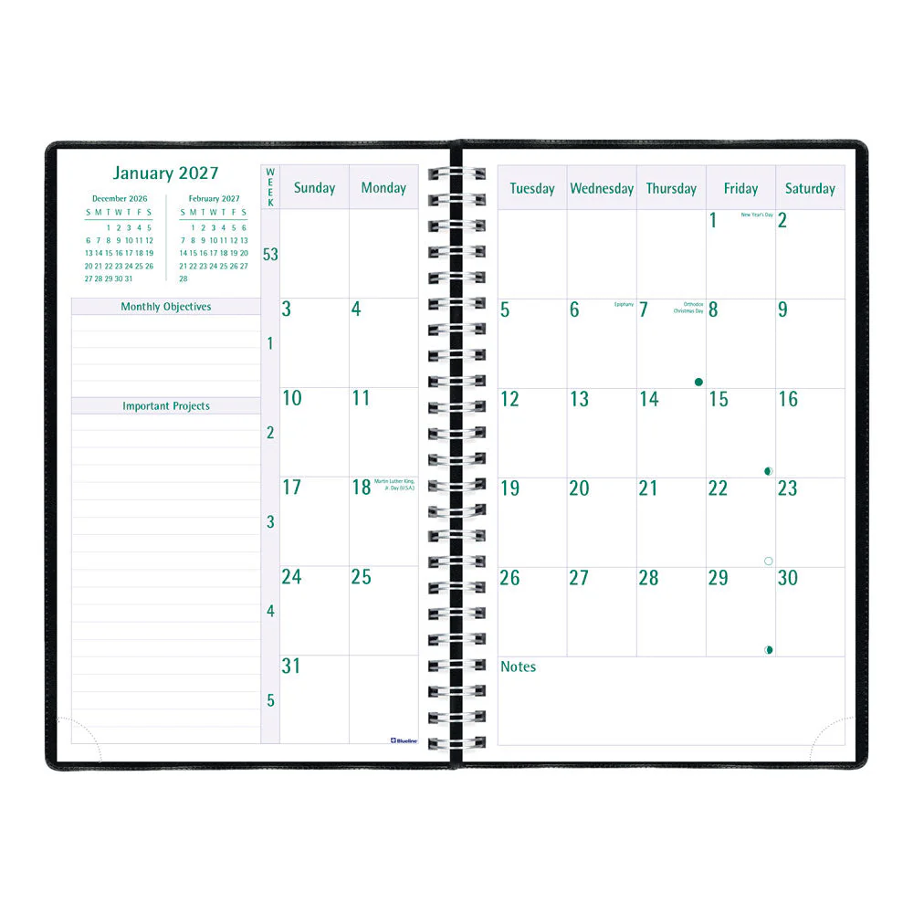 Timanager® Weekly/Monthly Appointment Book, 2027, English, 13 Months (C5910.81-27) - Image 4
