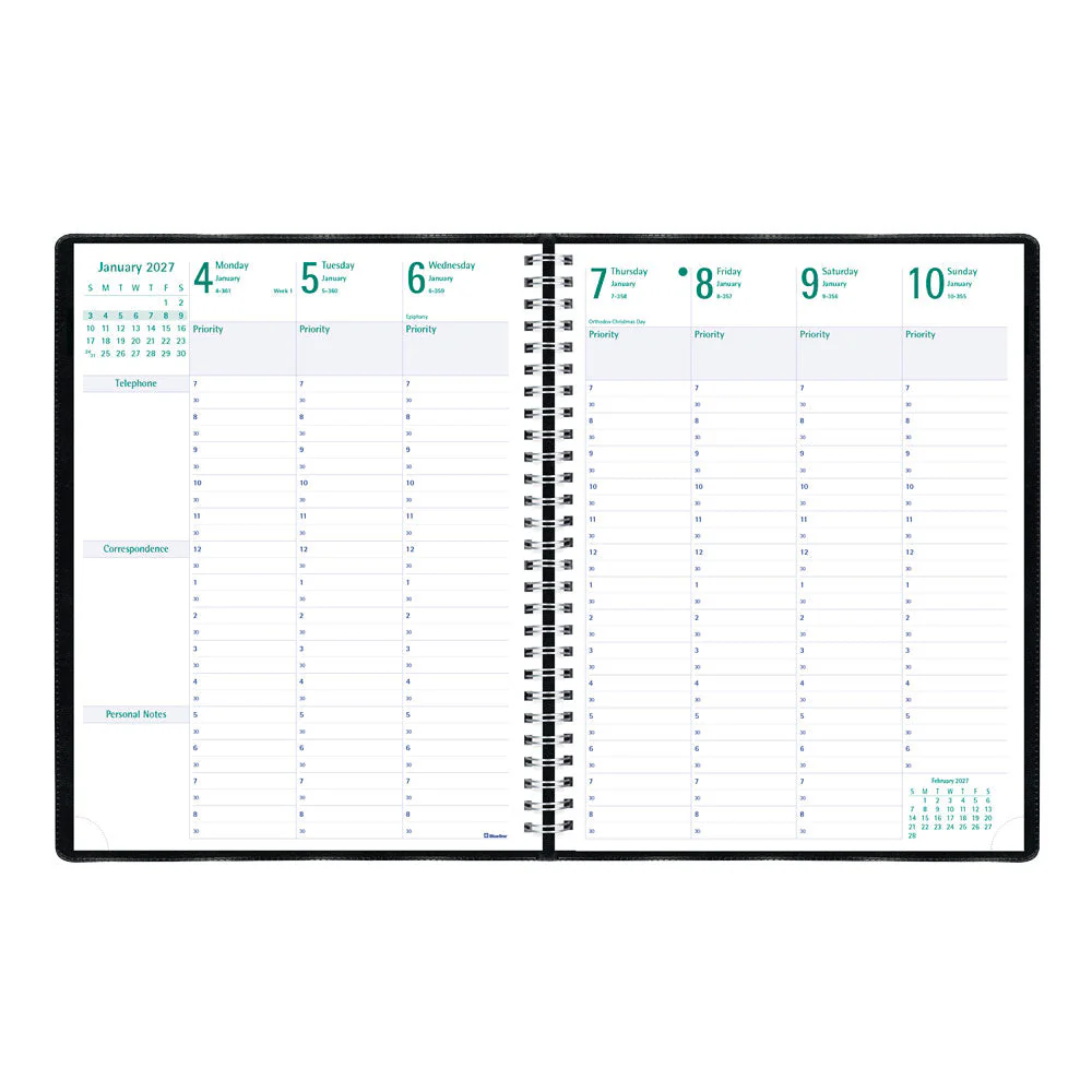 Timanager® Weekly/Monthly Appointment Book, 2027, English, 13 Months (C5930.81T-27) - Image 3
