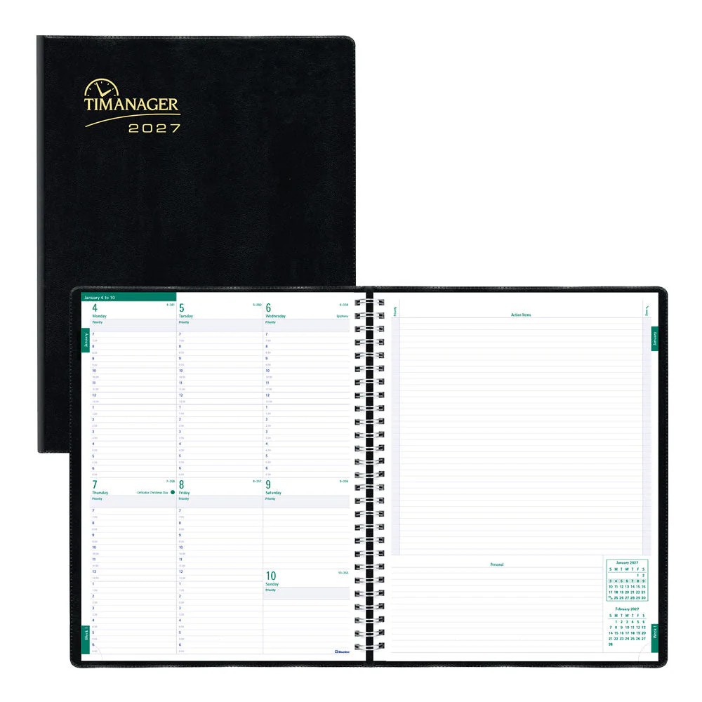 Timanager® Weekly/Monthly Appointment Book, 2027, English, 13 Months (C5933.81T-27)