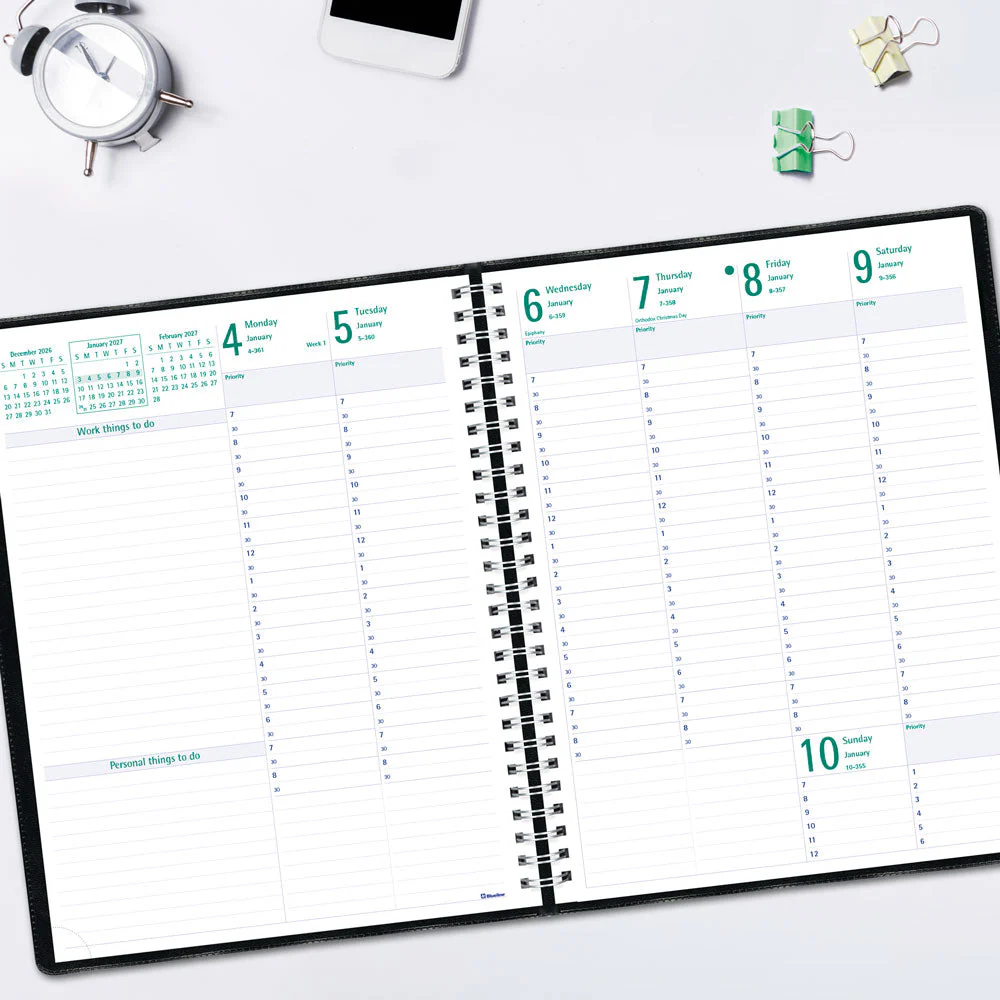 Timanager® Weekly/Monthly Appointment Book, 2027, English, 13 Months (C5940.81T-27) - Image 10