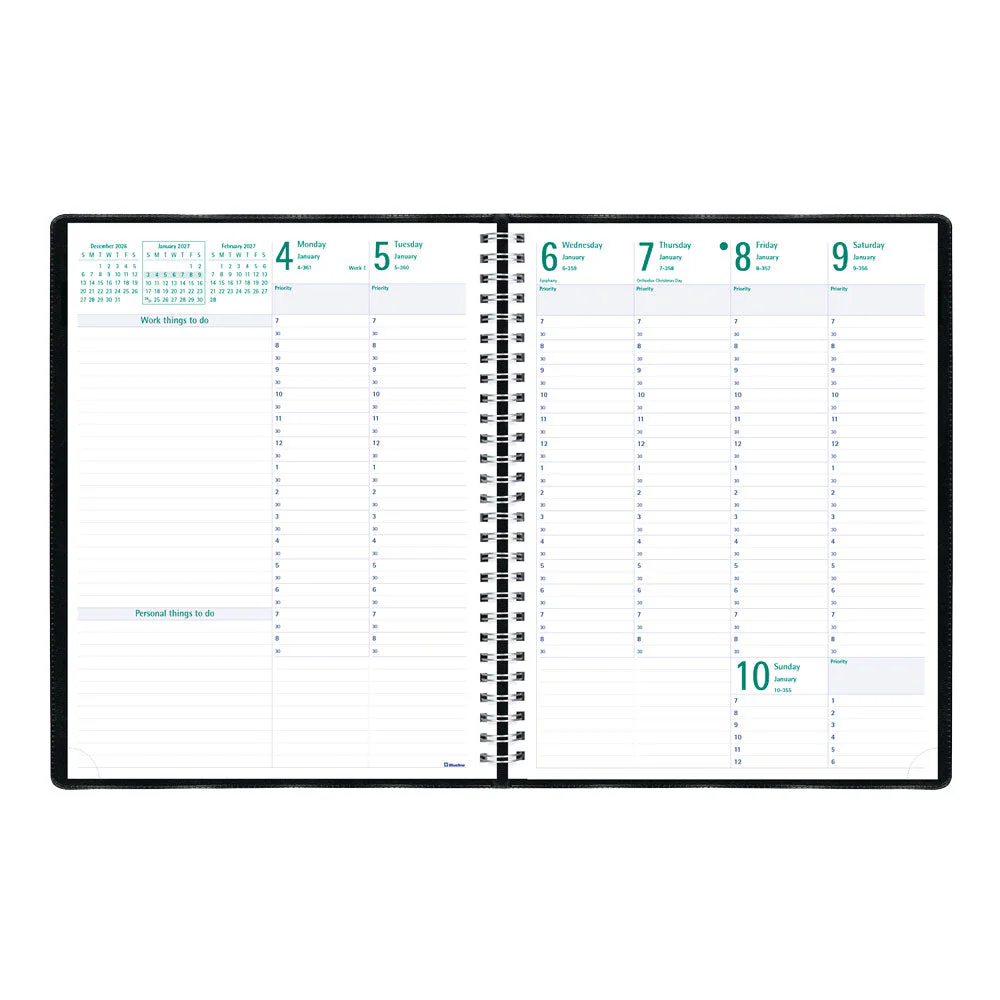 Timanager® Weekly/Monthly Appointment Book, 2027, English, 13 Months (C5940.81T-27) - Image 3