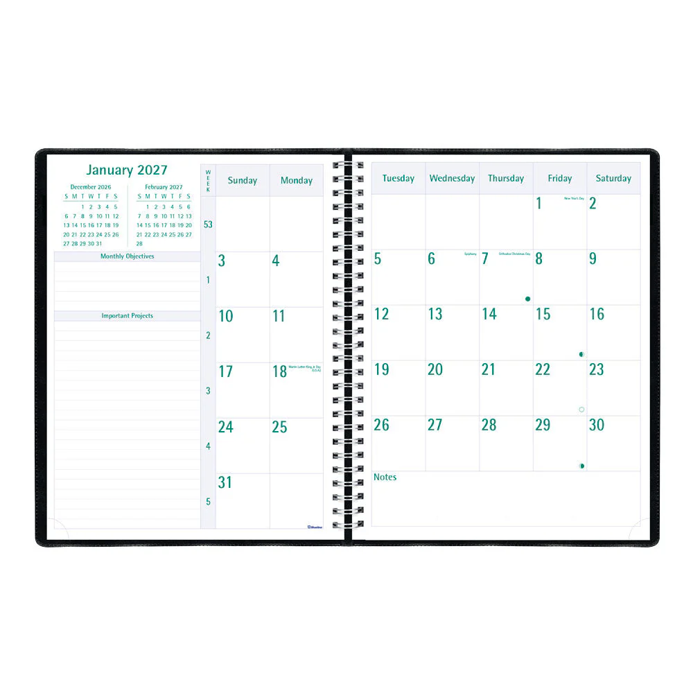 Timanager® Weekly/Monthly Appointment Book, 2027, English, 13 Months (C5940.81T-27) - Image 4
