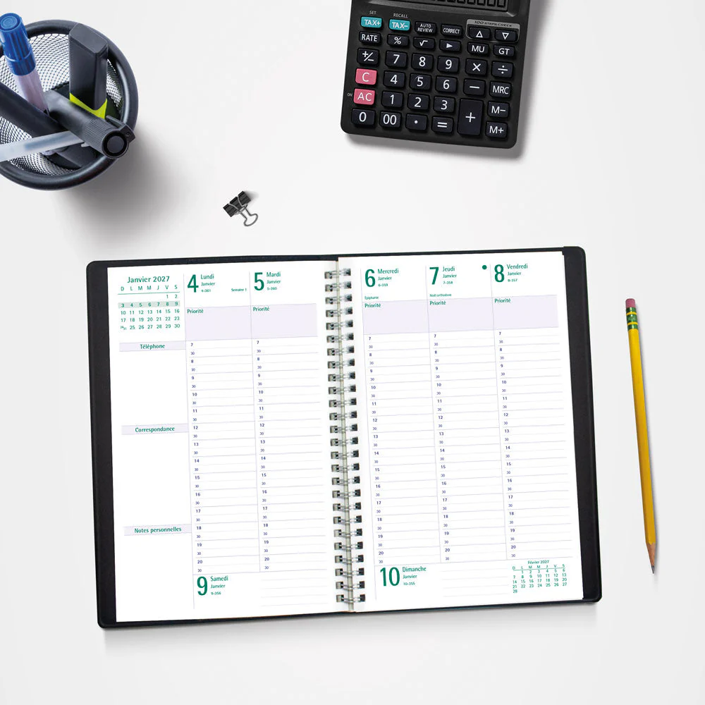 Timanager® Weekly/Monthly Appointment Book, 2027, French, 13 Months (C5910.81F-27) - Image 10