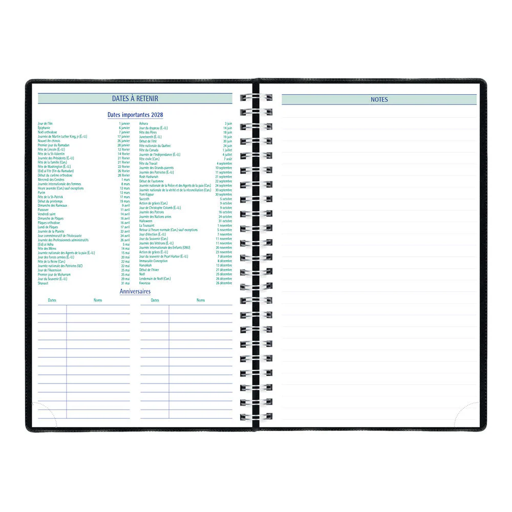 Timanager® Weekly/Monthly Appointment Book, 2027, French, 13 Months (C5910.81F-27) - Image 8