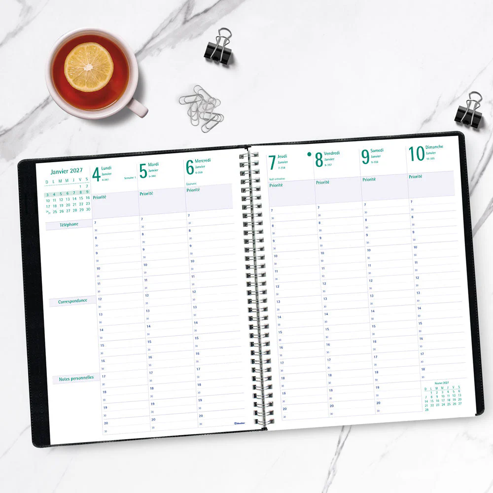 Timanager® Weekly/Monthly Appointment Book, 2027, French, 13 Months (C5930.81FT-27) - Image 11