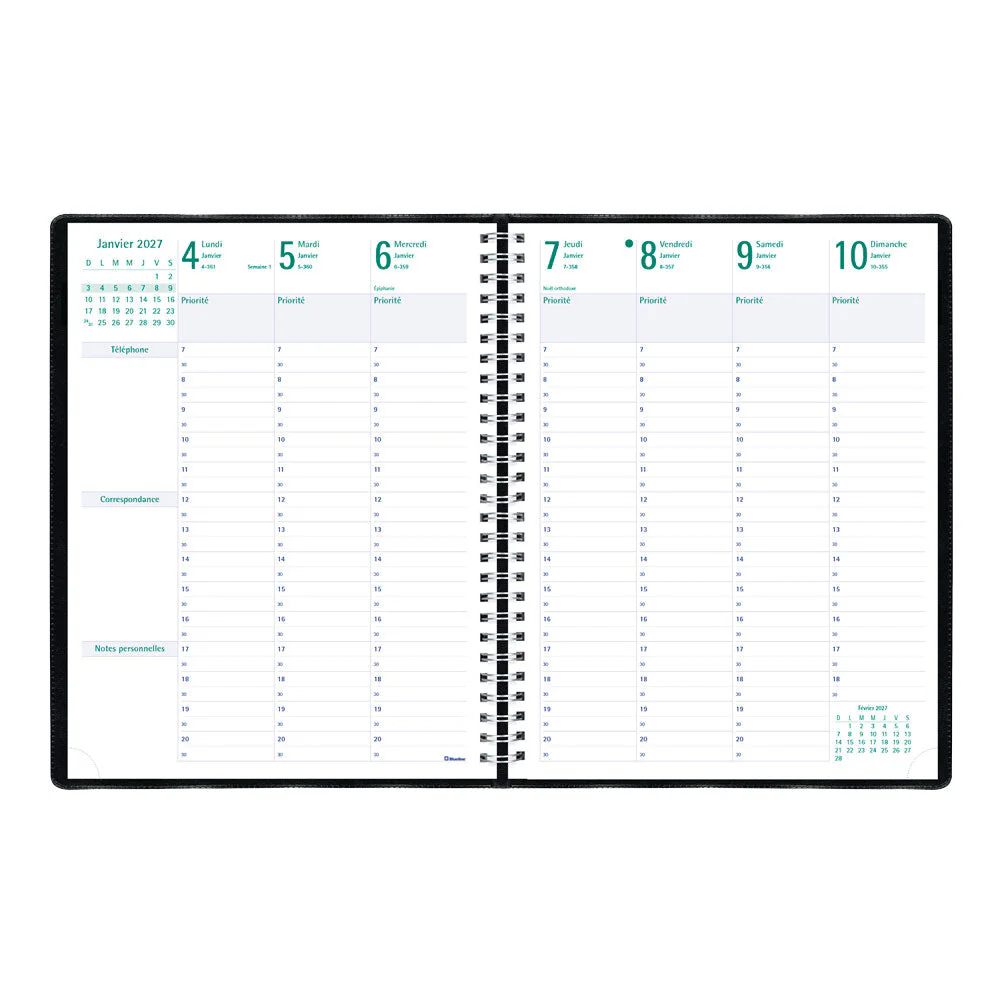 Timanager® Weekly/Monthly Appointment Book, 2027, French, 13 Months (C5930.81FT-27) - Image 3