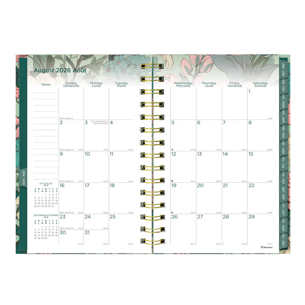 Verdant 17-Month Weekly Planner, 2026 - 2027, Bilingual (C448017.01B-27) - Image 4
