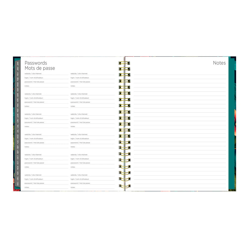 Wildflower Glow 17-Month Weekly Planner, 2026 - 2027, Bilingual (C471117.01B-27) - Image 10