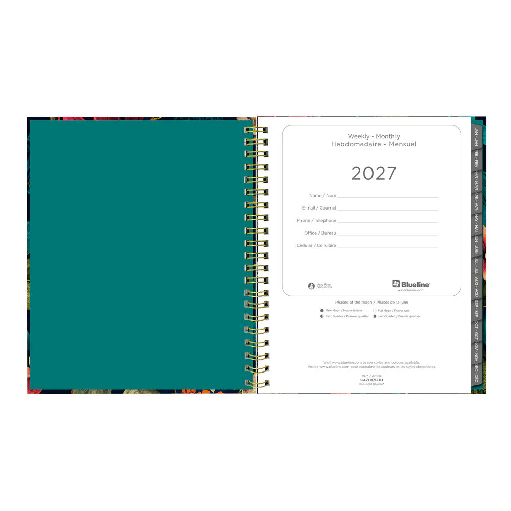 Wildflower Glow 17-Month Weekly Planner, 2026 - 2027, Bilingual (C471117.01B-27) - Image 5