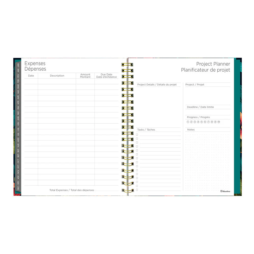 Wildflower Glow 17-Month Weekly Planner, 2026 - 2027, Bilingual (C471117.01B-27) - Image 7