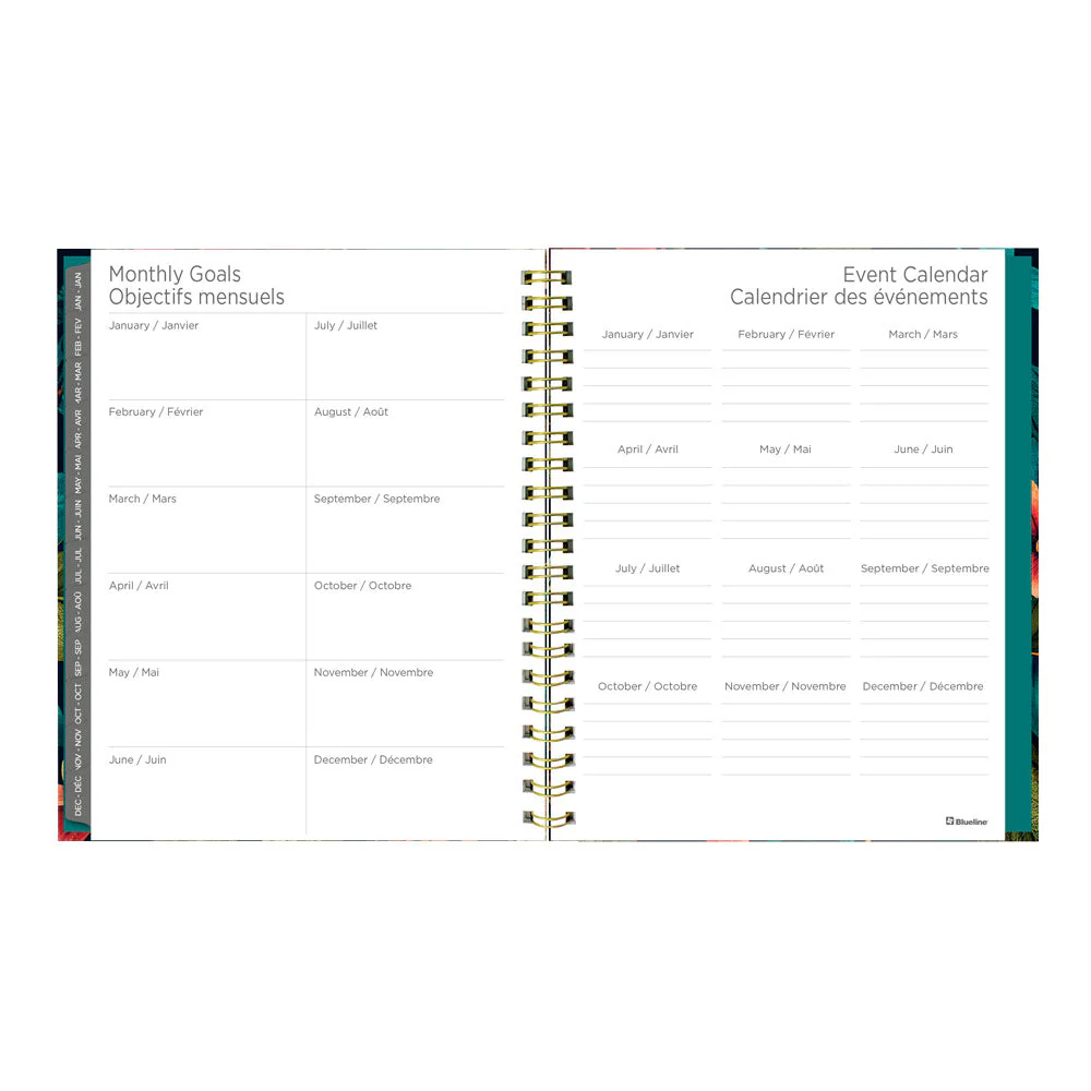 Wildflower Glow 17-Month Weekly Planner, 2026 - 2027, Bilingual (C471117.01B-27) - Image 8