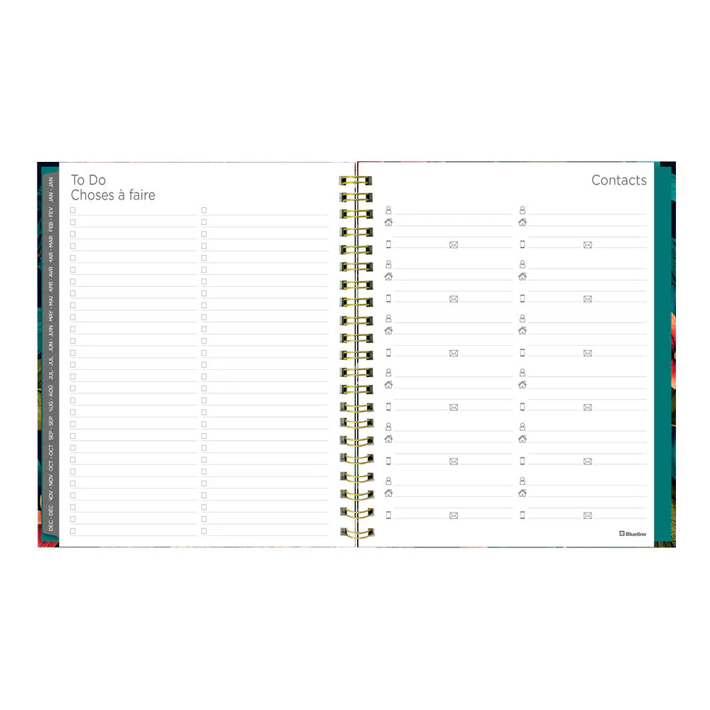 Wildflower Glow 17-Month Weekly Planner, 2026 - 2027, Bilingual (C471117.01B-27) - Image 9