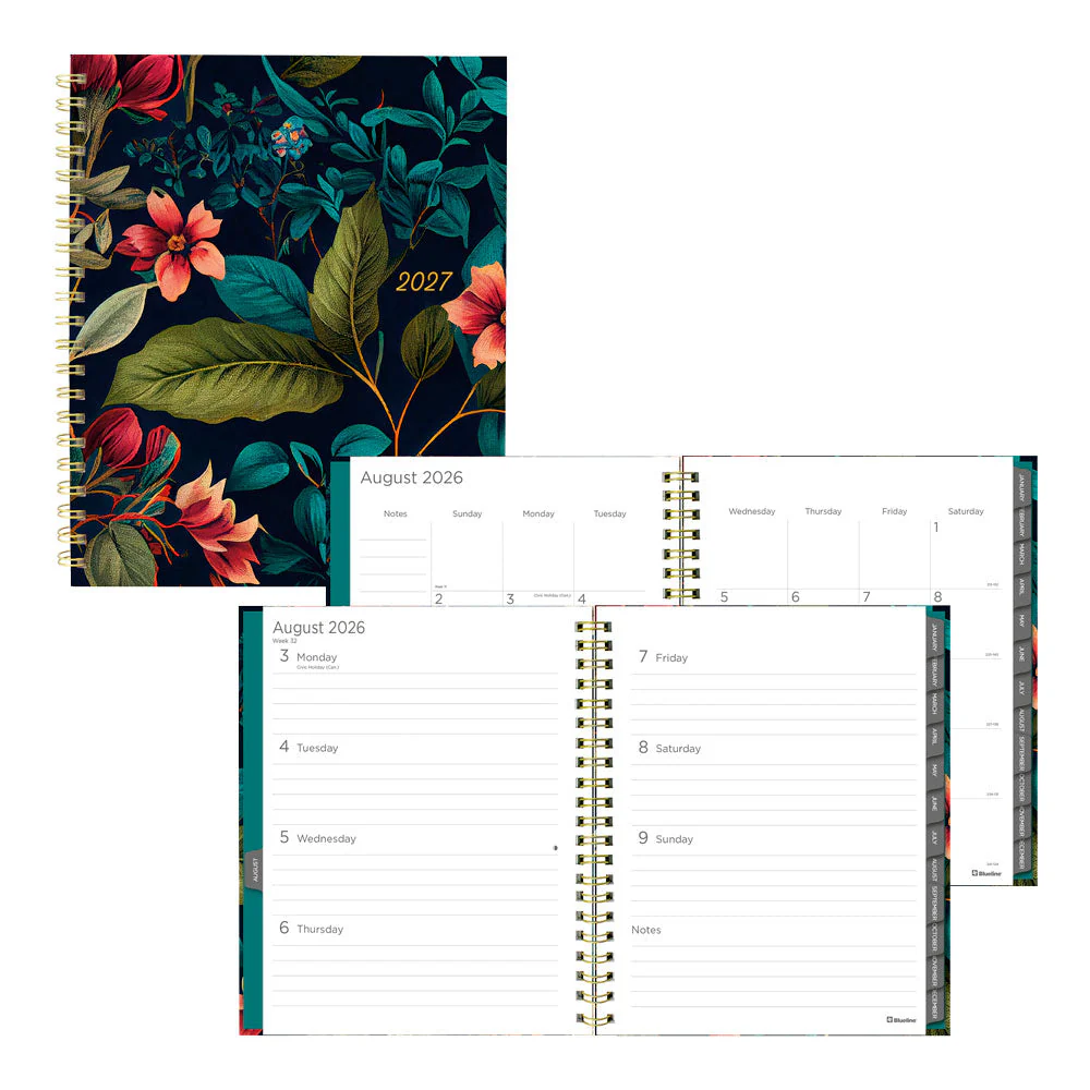 Wildflower Glow 17-Month Weekly Planner, 2026 - 2027, English (C471117.01-27)