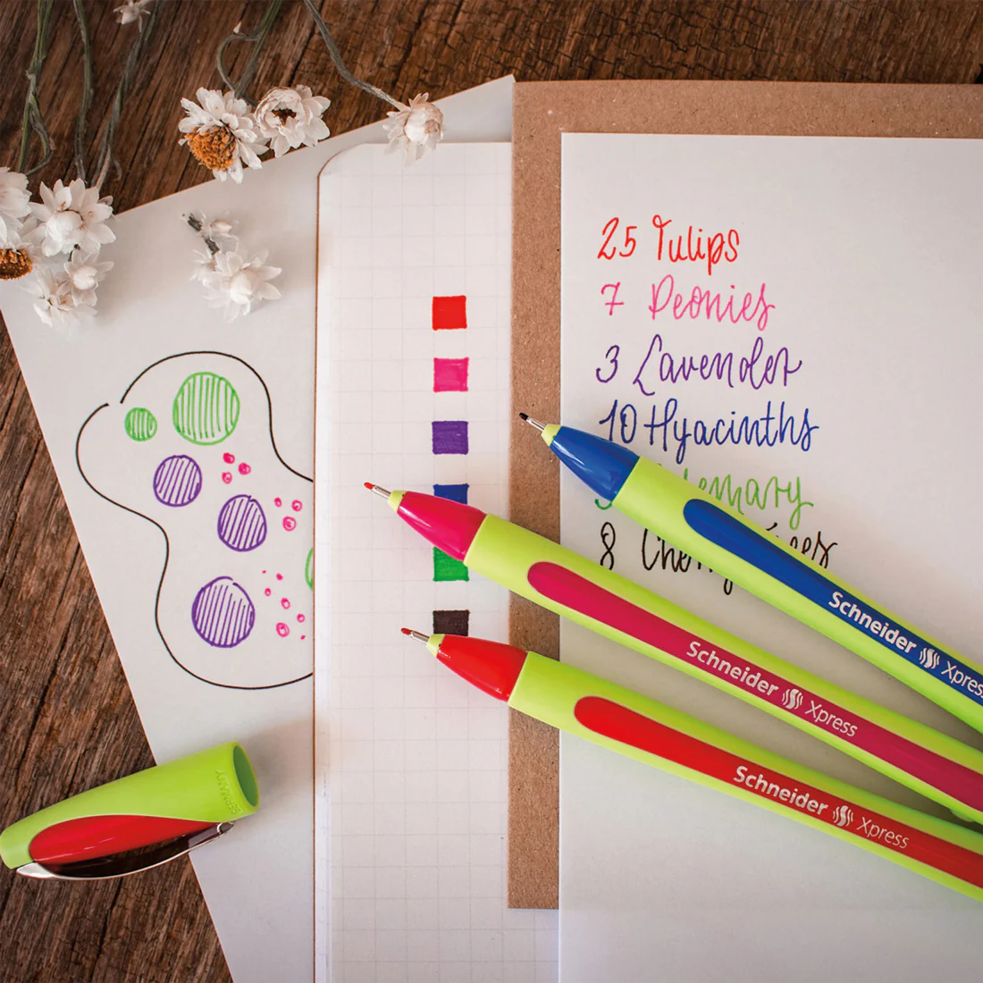 Xpress Fineliners 0.8mm, Pack of 6, Assorted colours - Image 4