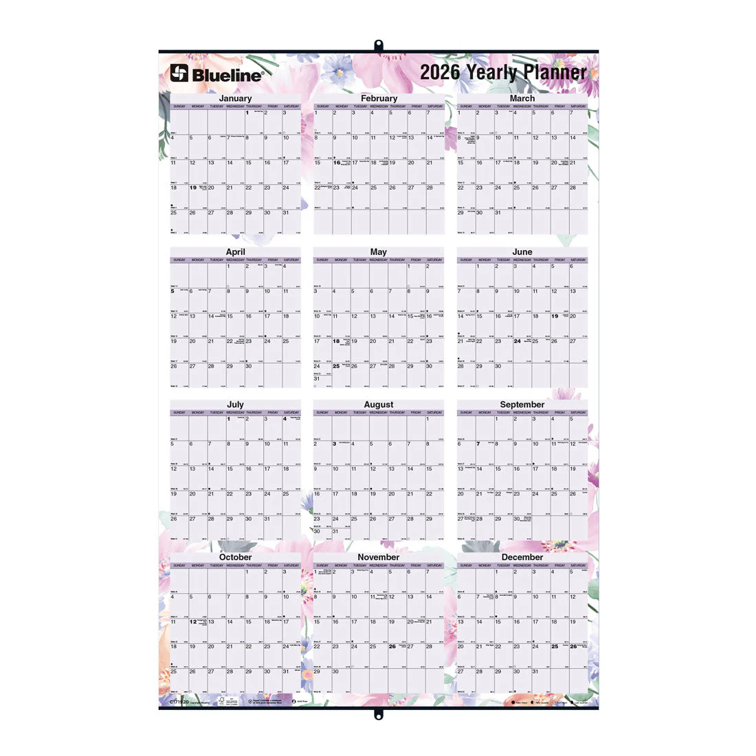 Yearly Wall Calendar 2026, English, Passion (C171920-26) - Image 3